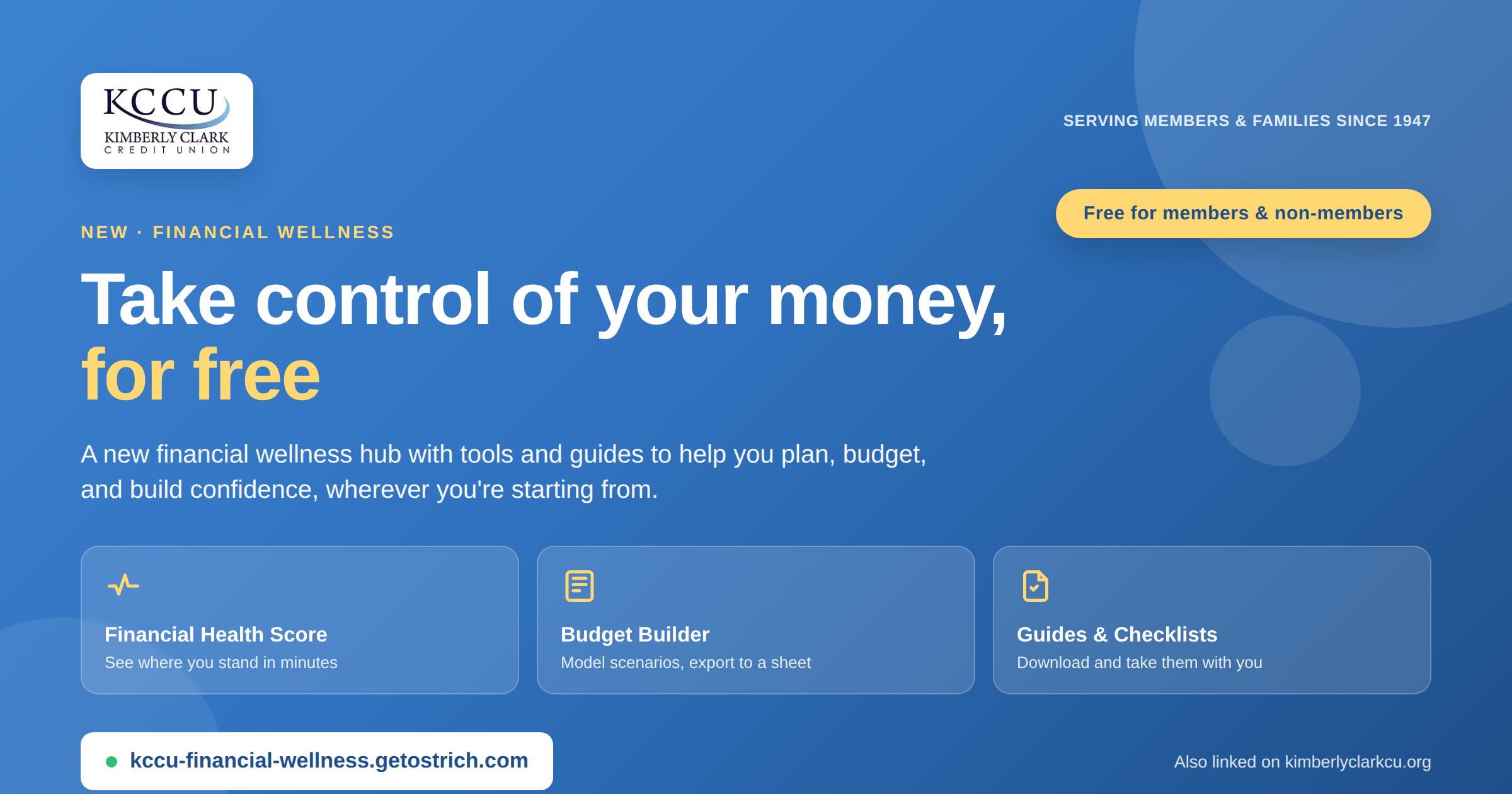 Image of the Financial Wellness website